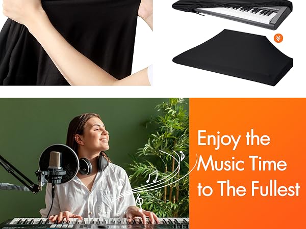 piano keyboard dust cover