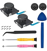 2 Pack Joycon Joystick Replacement,Replacement Joystick Analog Thumb Stick Repair Kit for Nintend...