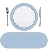 SHACOS 100 PCS Round Paper Placemats 13 inch Disposable Paper Place Mats for Dinner Wedding Birth...