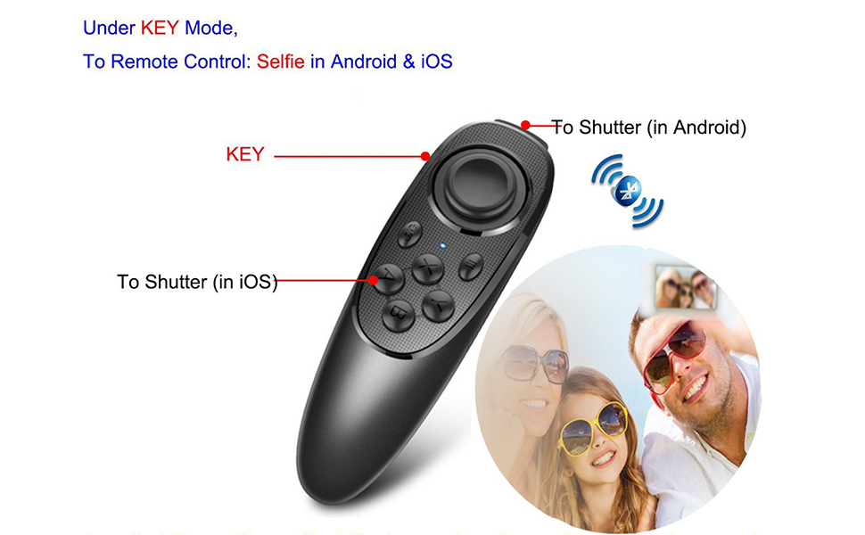 Selfie function for Android and iOS smartphones.