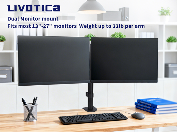 dual monitor mount