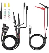 AUTOUTLET P2200 Universal Oscilloscope Probe with Accessories Kit 200MHz Oscilloscope Clip Probes...