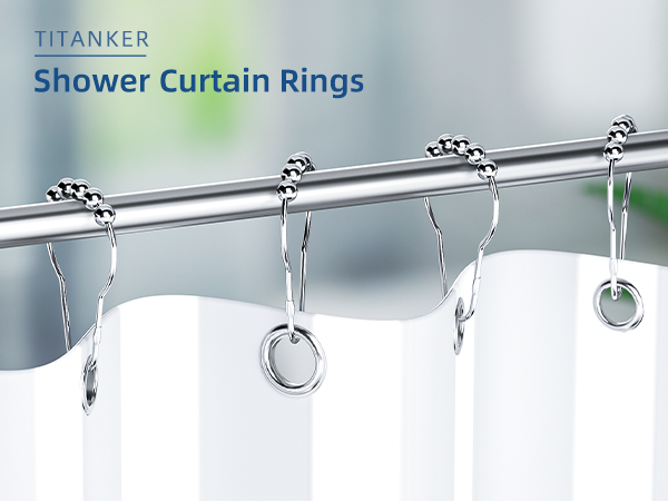 Chrome Shower Rings