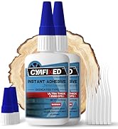 CYAFIXED Professional Grade Cyanoacrylate Super Glue, Ultra Thick Viscosity CA Glue for Woodworki...
