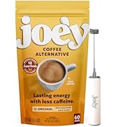 Joe'y Mushroom Coffee Alternative with Cacao and Dandelion Root, Chicory Coffee Substitute with A...