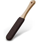 BEZOX Foot Pumice Stone Pedicure File(1 PCS) - Ergonomic Wooden Handle Foot File Callus Remover f...