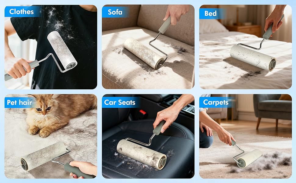 versatile use pet hair roller