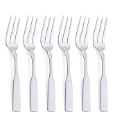 FULLYWARE 3-Tine Fork, Stainless Steel 7.6” Dinner Silverware Fork, Metal Cocktail Dessert Forks,...