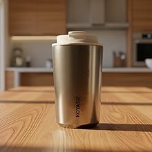 KOYASU Ti-Zen Titanium Mug: Crystalline texture, 1668°C, TiO2 layer. Pure coffee taste. Home.