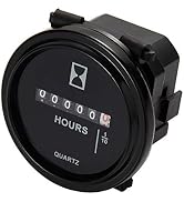 Mechanical Hour Meter Gauge - AIMILAR Professional Engine Hourmeter AC110-250V for Boat Auto ATV ...