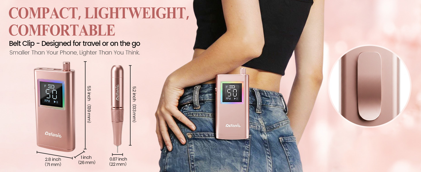 portable with belt clip