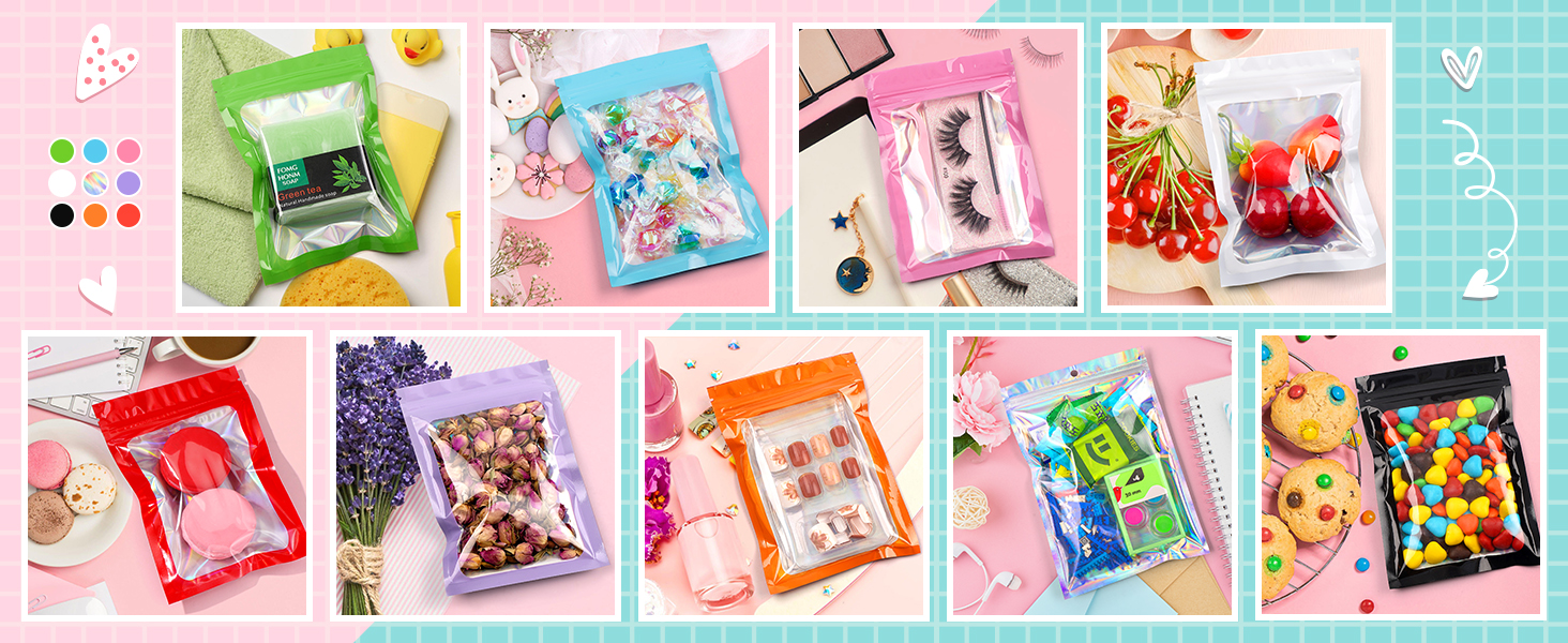 funfery colorful ziplock bags