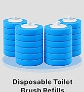 24 Count Carry Detergent Disposable Toilet Brush wand Refill Pads. 5-Layer Ocean Breeze Refills