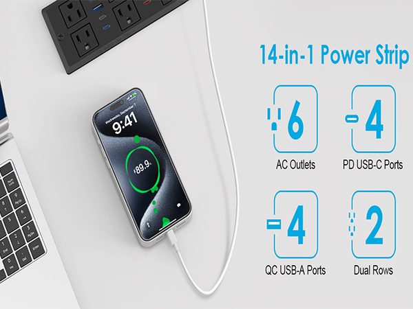 recessed power strip