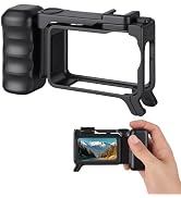 Walking Way Street Grip Kit for DJI Osmo Action 6, Ergonomic Handheld Cage with Shutter Button, P...