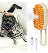 Nepfaivy Pet Steam Brush for Cat - Cat Steam Brushes for Indoor Cats Shedding, Rechargeable Steam...