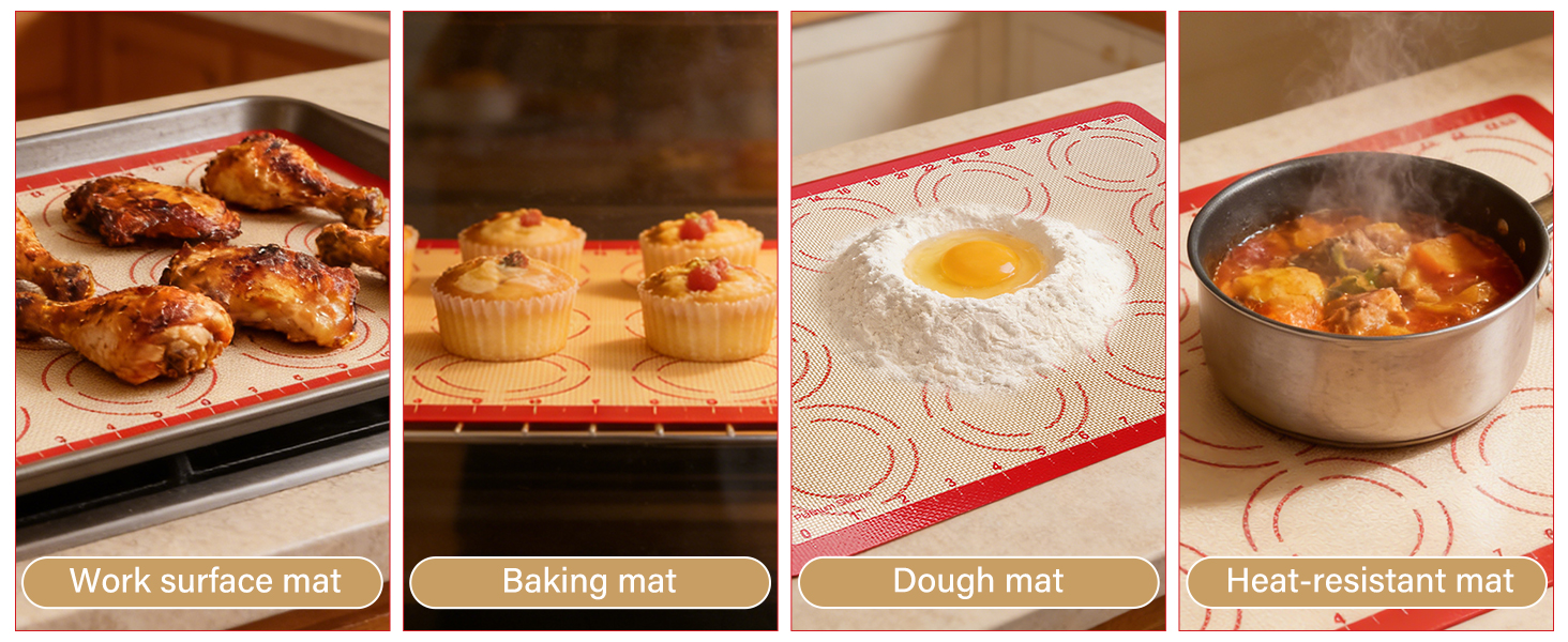 Silicone Baking Mat Set