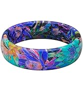 Groove Life Aspire Silicone Ring - Breathable Rubber Wedding Rings for Women, Unique Design, Comf...