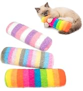 MAXTOOA Cat Toys 3 Pack Catnip Pillows, Soft and Durable Crinkle Sound with Catnip Inside, Intera...