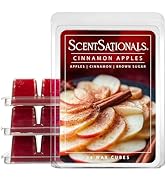 Scentsationals Wax Melts Strong Scent - Cinnamon Apples - Long Lasting Scented Melts for Warmers,...