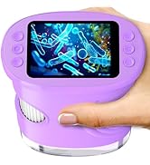 Digital Microscope for Kids with Adjustable Lights, Nature Exploration Tools Portable STEM Scienc...