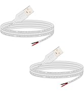 shibagoods USB 2.0 Male 2Pin Pigtail Cable 3.28ft, 24AWG 2A 5V Type A USB Extension Cable, DIY Re...