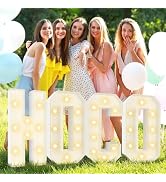 2026 Homecoming Decorations, 2.3FT HOCO Marquee Letters Big Pre-Cut Kit, DIY Foam Board Mosaic Li...