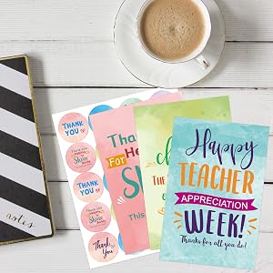 Watercolor Teacher Cards
