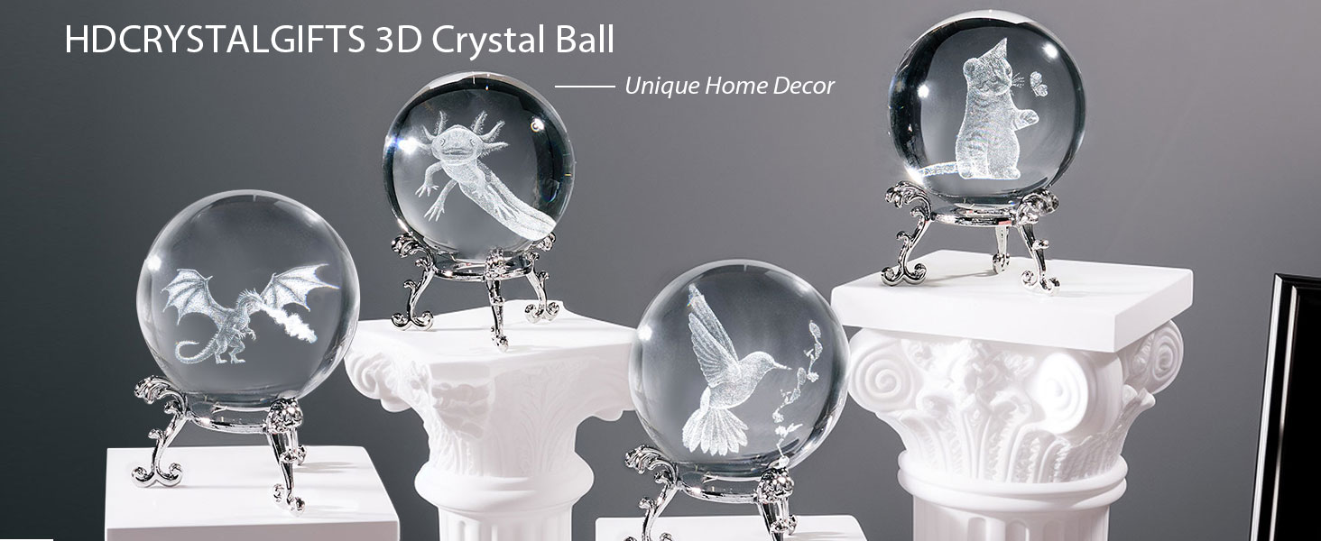 HDCRYSTALGIFTS 3D Crystal Ball