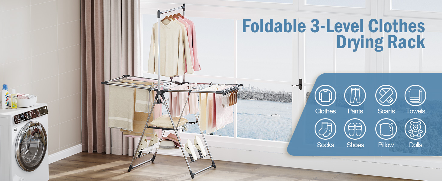 clothes drying rack