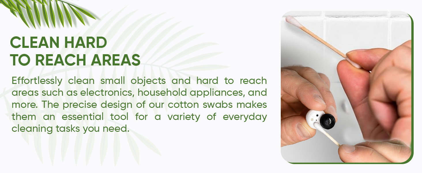 cotton swabs for ears, ear swabs, cotton buds, cotton swabs long wooden sticks, bamboo cotton swabs