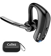Callez Bluetooth Headset V5.0, Bluetooth Earpiece with CVC8.0 Dual Mic Noise Cancelling Wireless ...