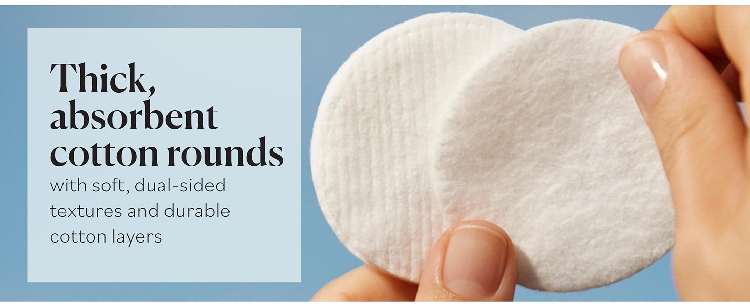 Sky Organics Organic Cotton Rounds are thick and absorbent