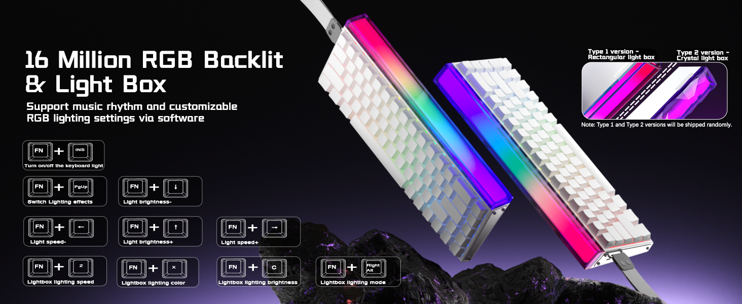RGB Backlit light up small keyboard