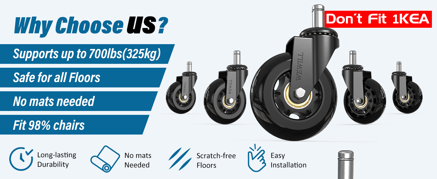 office chair casters