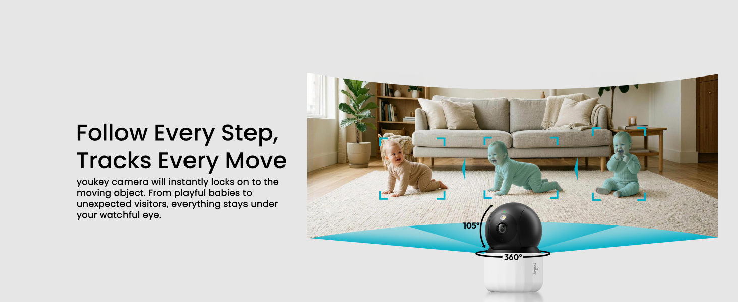 youkey Baby Camera with Auto Tracking