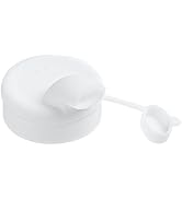 Syntic Reusable Silicone Pour Spout Lid Glass Milk Bottles (Openingf1.8’’±0.1’’) of Capacity 16Oz...
