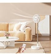 Greheywos 7.8-inch Portable Foldable Fan, Oscillating and Angle-Adjustable Design, with Remote Co...