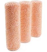 ROLLINGDOG Paint Roller Covers 9 Inch - Woven Microfiber Roller Sleeves for Wall, Floor Painting ...