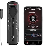 ThermoPro Upgraded Meat Probe Wireless Meat Thermometer, 500ft Bluetooth Meat Thermometer for Coo...