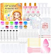 WhizToys DIY Lip Gloss Making Kit,Make Your Own Lip Glosses Set,10-12 Teen Girl Gifts for Makeup ...
