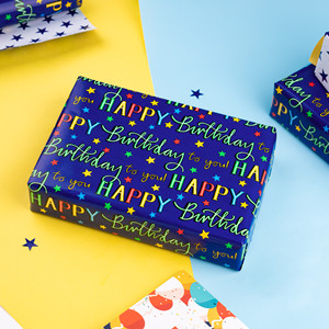 WRAPAHOLIC Birthday Wrapping Paper Roll
