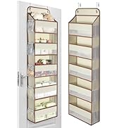 Yecaye 1 Pc 5 Tier Over the Door Organizer with 15 Pockets | 44lb Load Over the Door Storage | No...