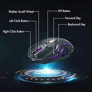 6 key mouse