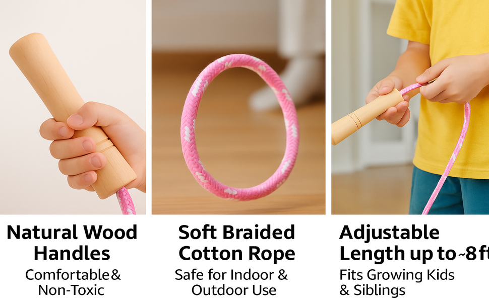 wooden jump rope