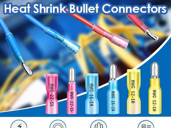 Heat Shrink Bullet Connectors