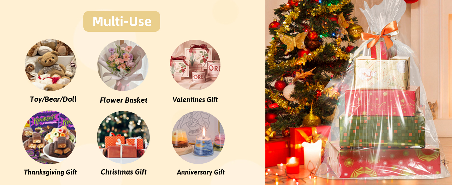 Cellophane Wrap for Gift Baskets