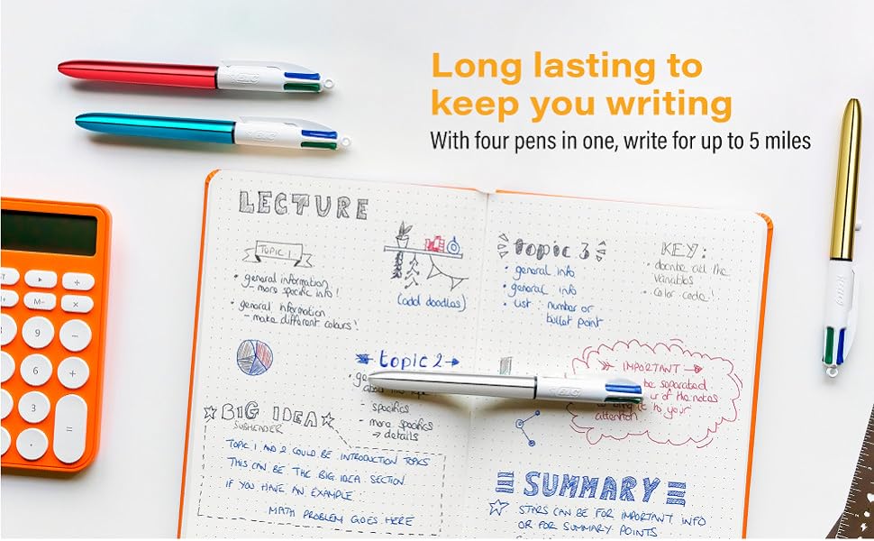 BIC 4-Color Shine Retractable Pen