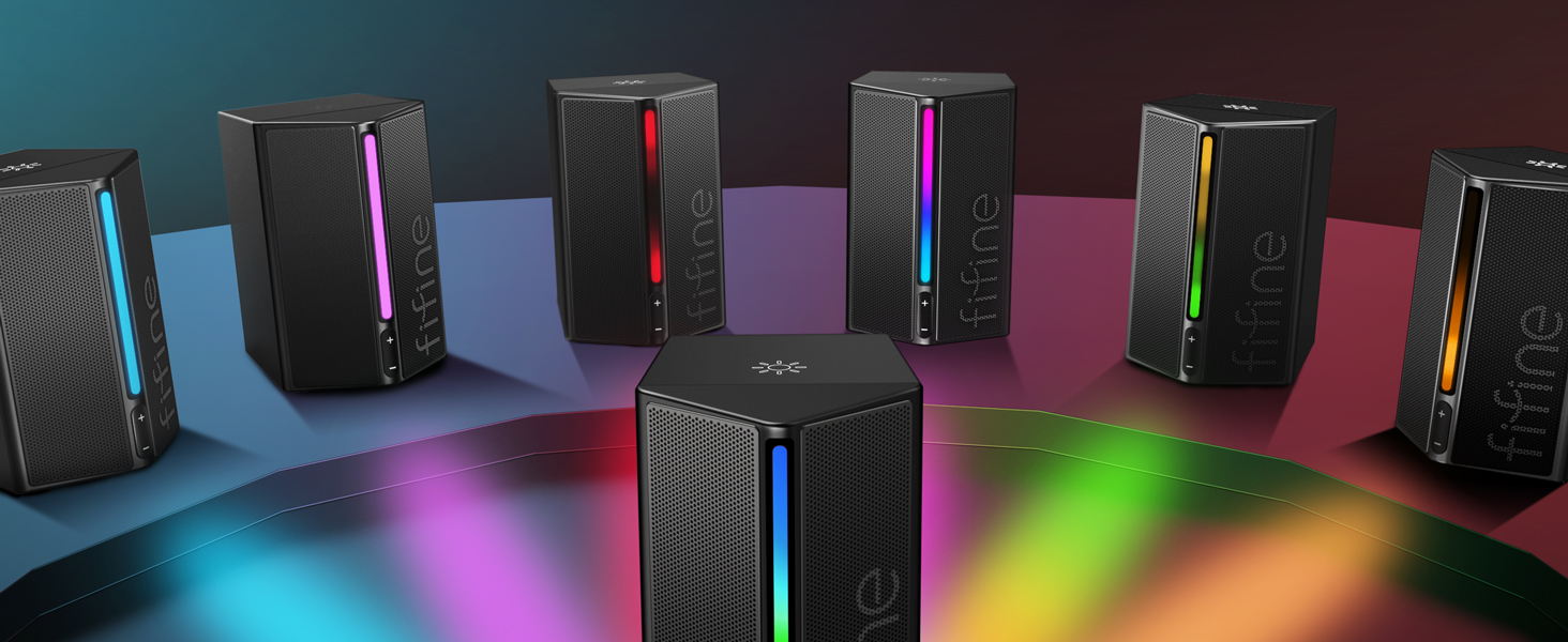 rgb lighting of gaming speakers