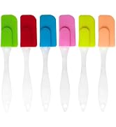 6 Piece Mini Silicone Spatula Set, Small Heat-Resistant Rubber Spatulas Handle, Heat Resistant, N...